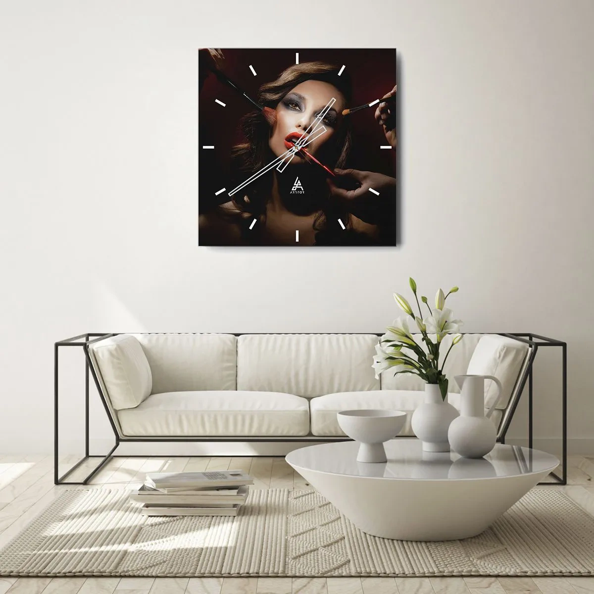 Horloge murale - Pendule murale - Belle rêveuse - 30x30 cm