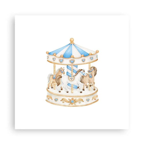 Affiche - Poster - Douce enfance - 30x30 cm