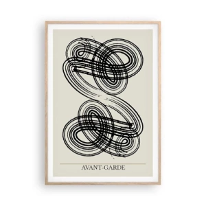 Affiche dans un chêne clair - Poster - C'est venu spontanément - 70x100 cm