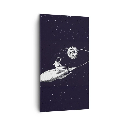 Impression sur toile - Image sur toile - Surfeur de l'espace - 45x80 cm