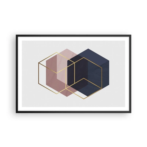 Affiche dans un cadre noir - Poster - Le pouvoir de la simplicité - 91x61 cm