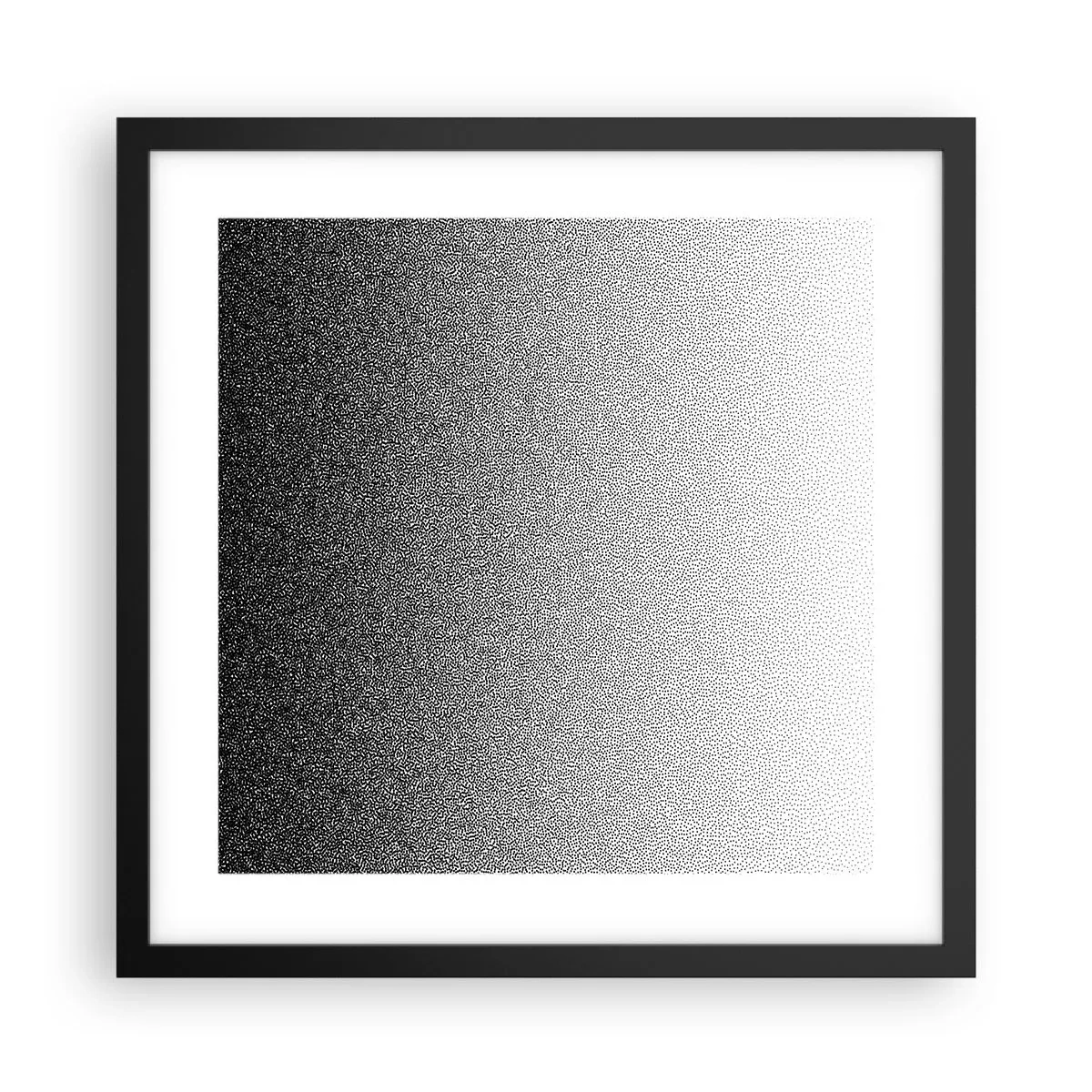 Affiche dans un cadre noir - Poster - Du coté de la lumière - 40x40 cm