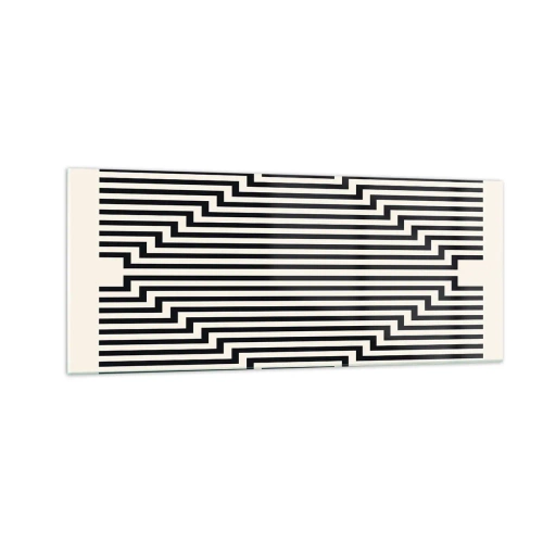 Impression sur verre - Image sur verre - Illusion géométrique - 100x40 cm