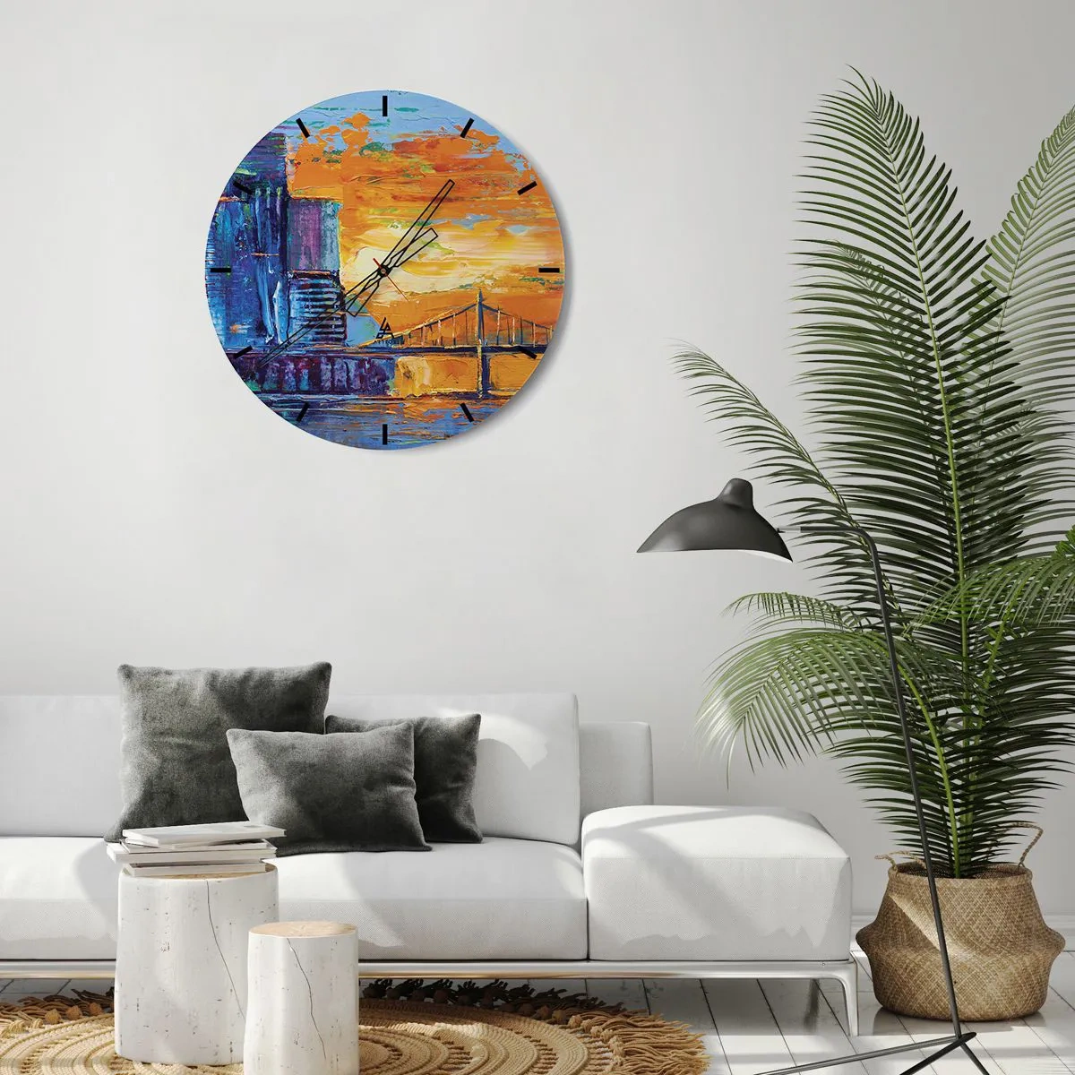 Horloge murale - Pendule murale - Culture et nature - 30x30 cm