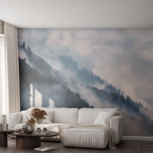 Papier Peint Autocollant Deluxe Sticker - Mysticisme des montagnes - Paysage, Montagnes, Forêt - 350x256 cm