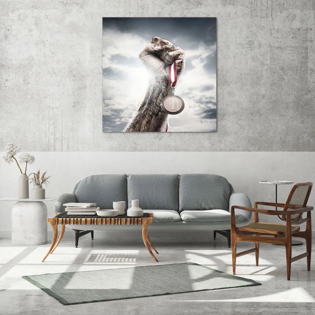 Impression sur verre - Image sur verre - Per aspera ad astra - 50x50 cm