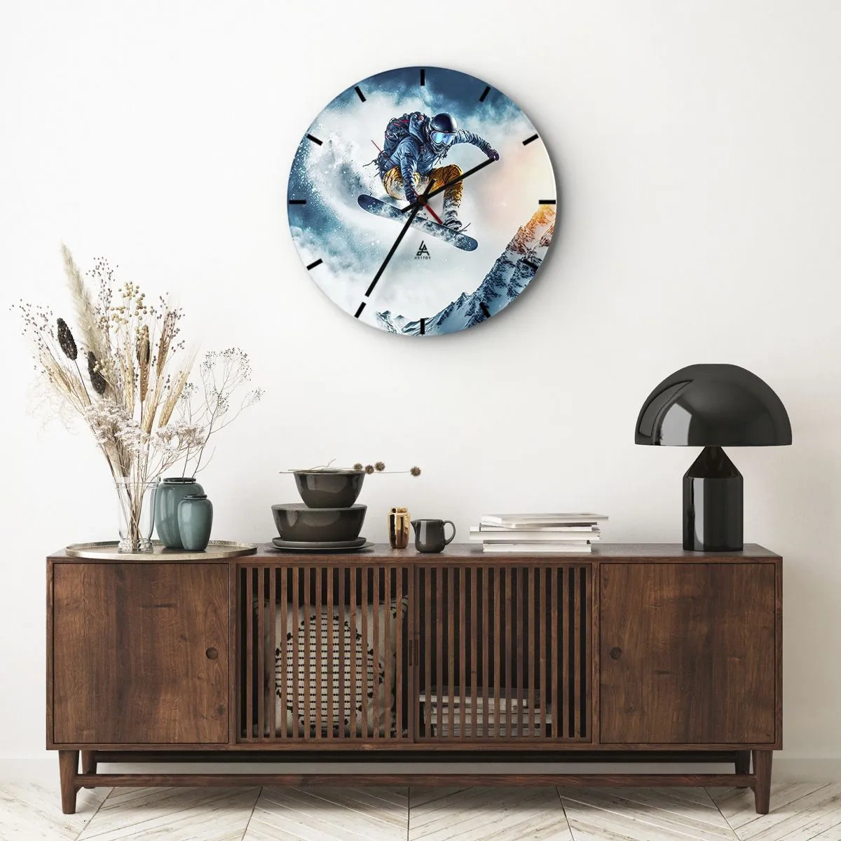 Horloge murale - Pendule murale - Des émotions extrêmes - 40x40 cm