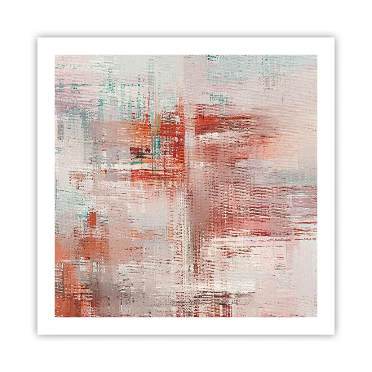 Affiche - Poster - Brumeux. Mais rose - 60x60 cm