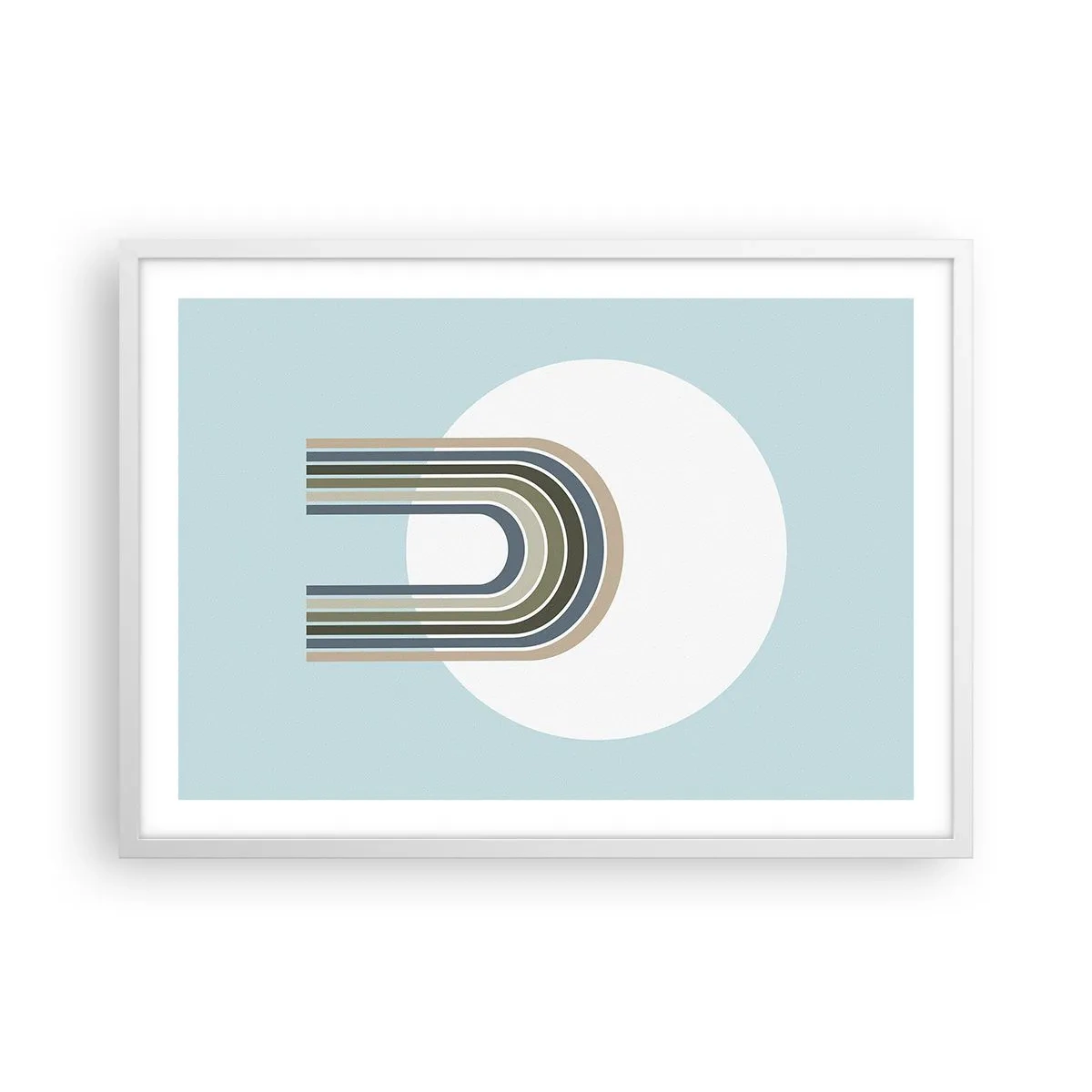 Affiche dans un cadre blanc - Poster - Attraction irrésistible - 70x50 cm