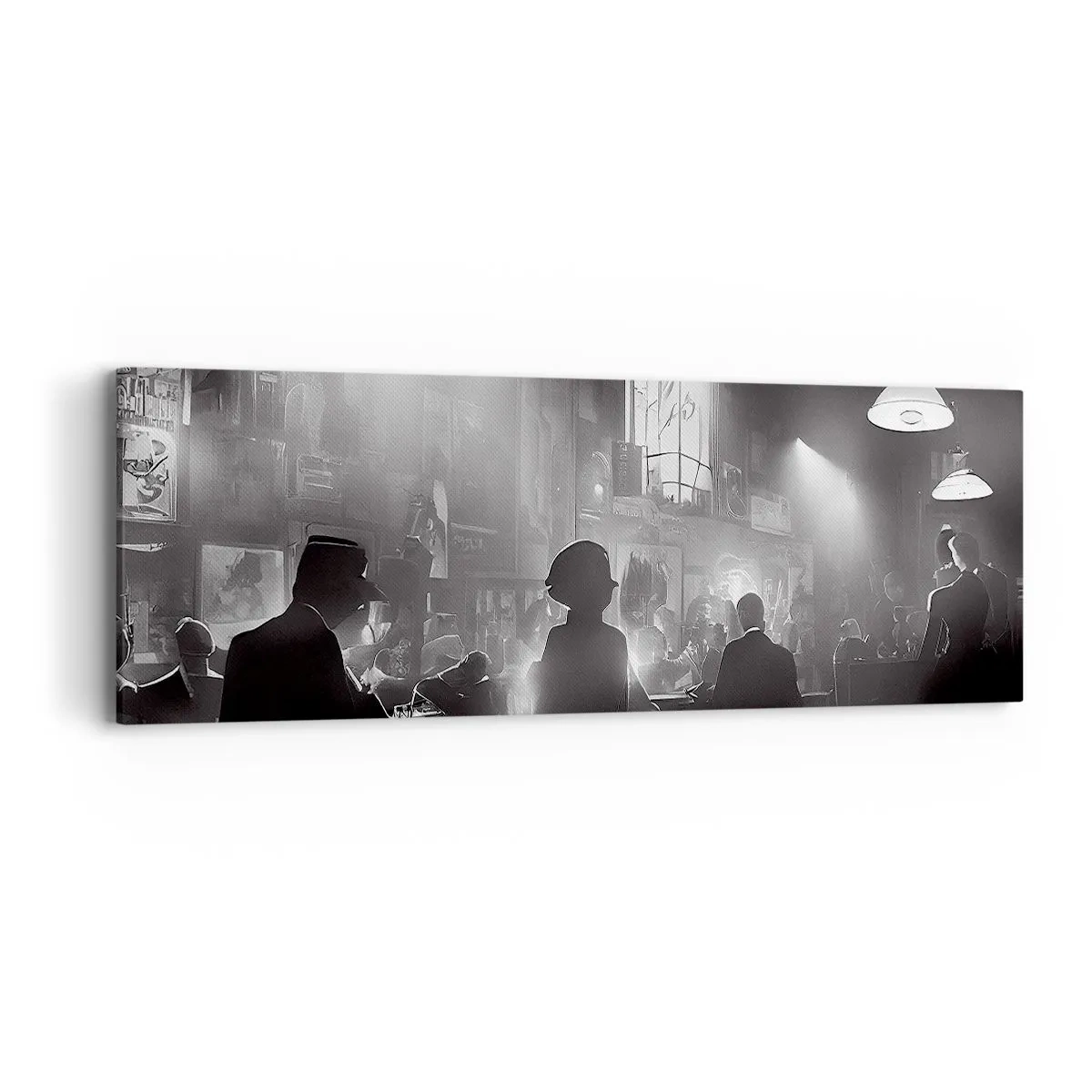 Impression sur toile - Image sur toile - Dans une ambiance jazz - 90x30 cm