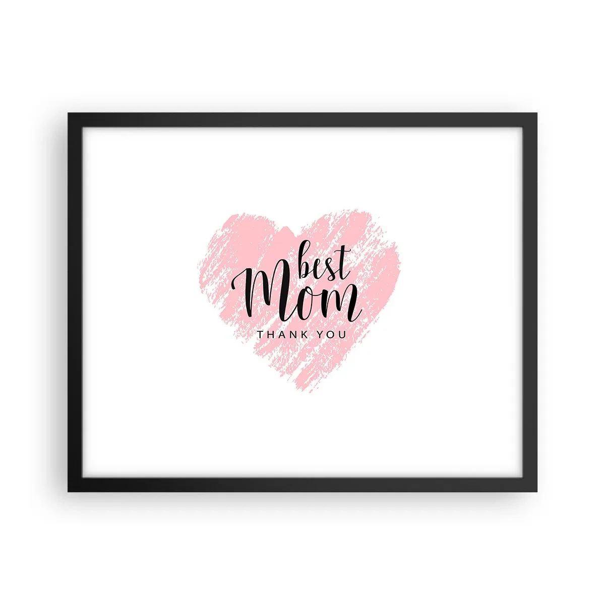 Affiche dans un cadre noir - Poster - Toujours au bon moment - 50x40 cm