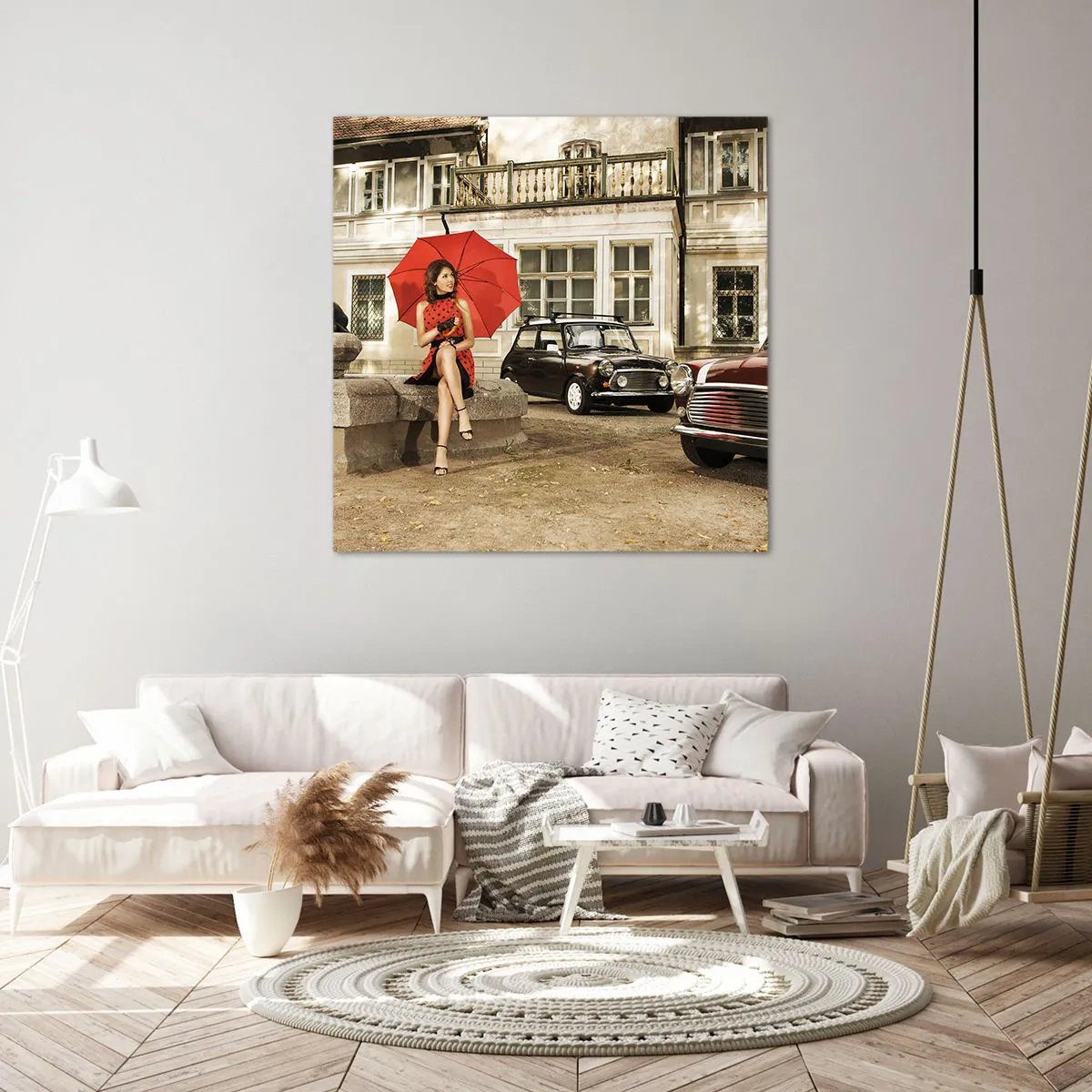 Impression sur toile - Image sur toile - Un mini-voyage sentimental - 30x30 cm