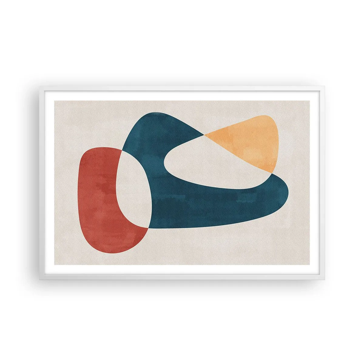 Affiche dans un cadre blanc - Poster - Influences et métamorphoses - 91x61 cm