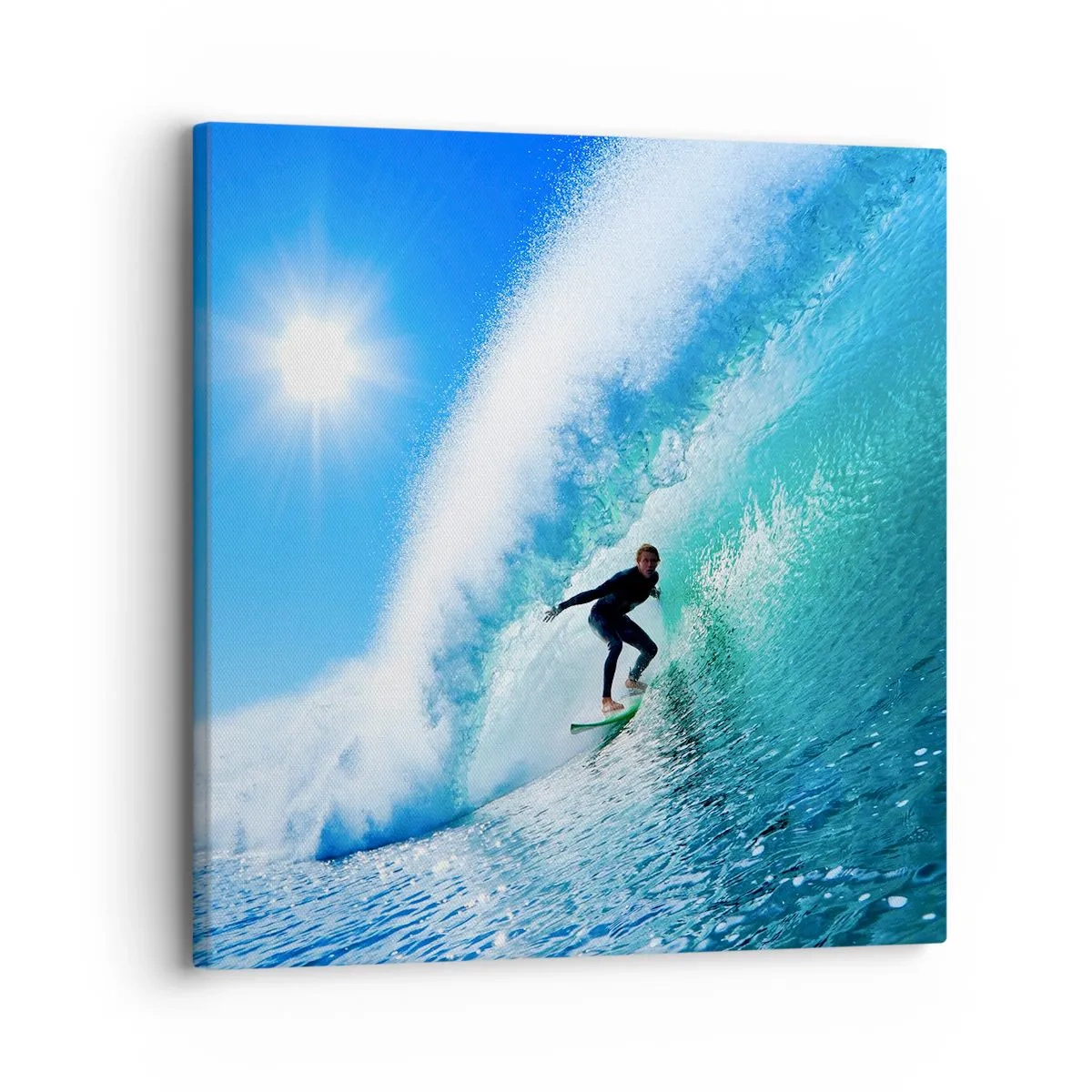 Impression sur toile - Image sur toile - A travers le grand ciel bleu - 30x30 cm