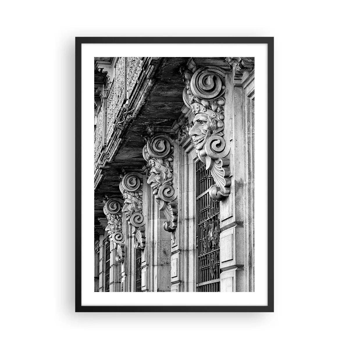 Affiche dans un cadre noir - Poster - Barcelone incroyable - 50x70cm - Incroyable Barcelone - Décoration murale moderne pour le salon et la chambre ARTTOR