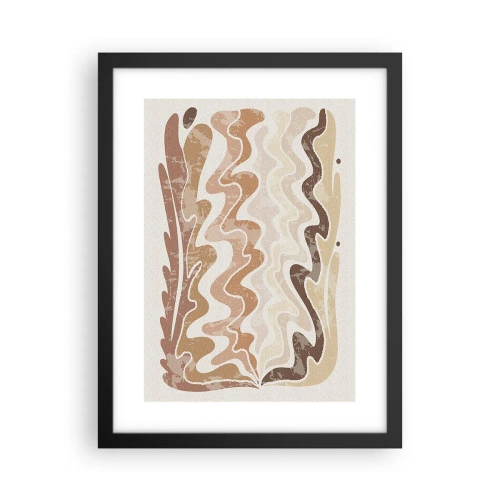 Affiche dans un cadre noir - Poster - Bonne énergie – bonnes émotions - 30x40 cm