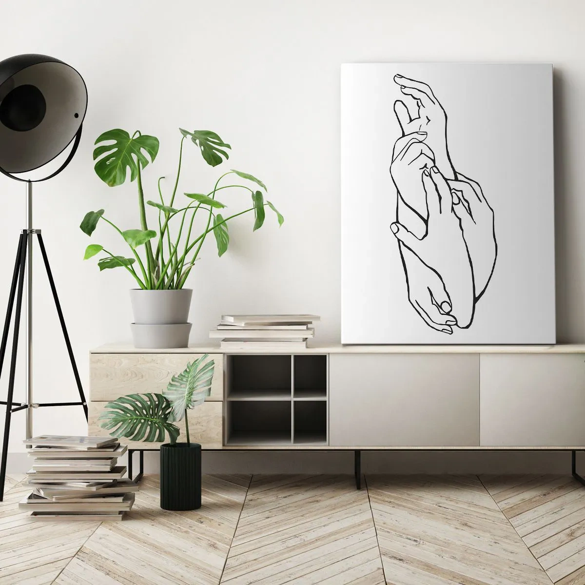 Impression sur toile - Image sur toile - Bon contact - 65x120 cm