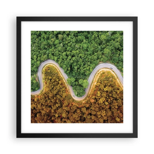 Affiche dans un cadre noir - Poster - Frontieres et differences - 40x40 cm