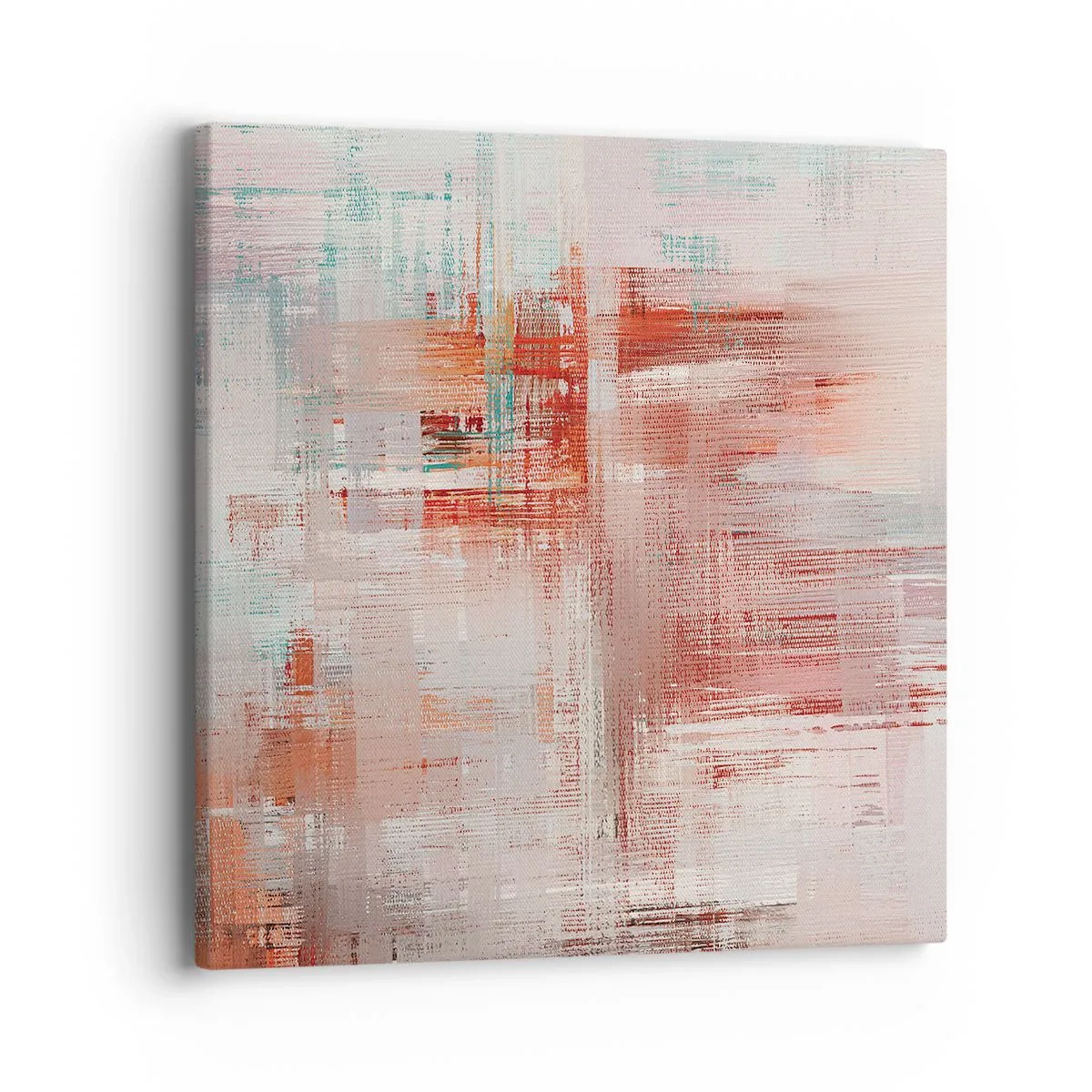 Impression sur toile - Image sur toile - Brumeux. Mais rose - 40x40 cm