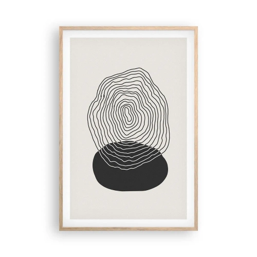 Affiche dans un chêne clair - Poster - Durabilité et oscillation - 61x91 cm