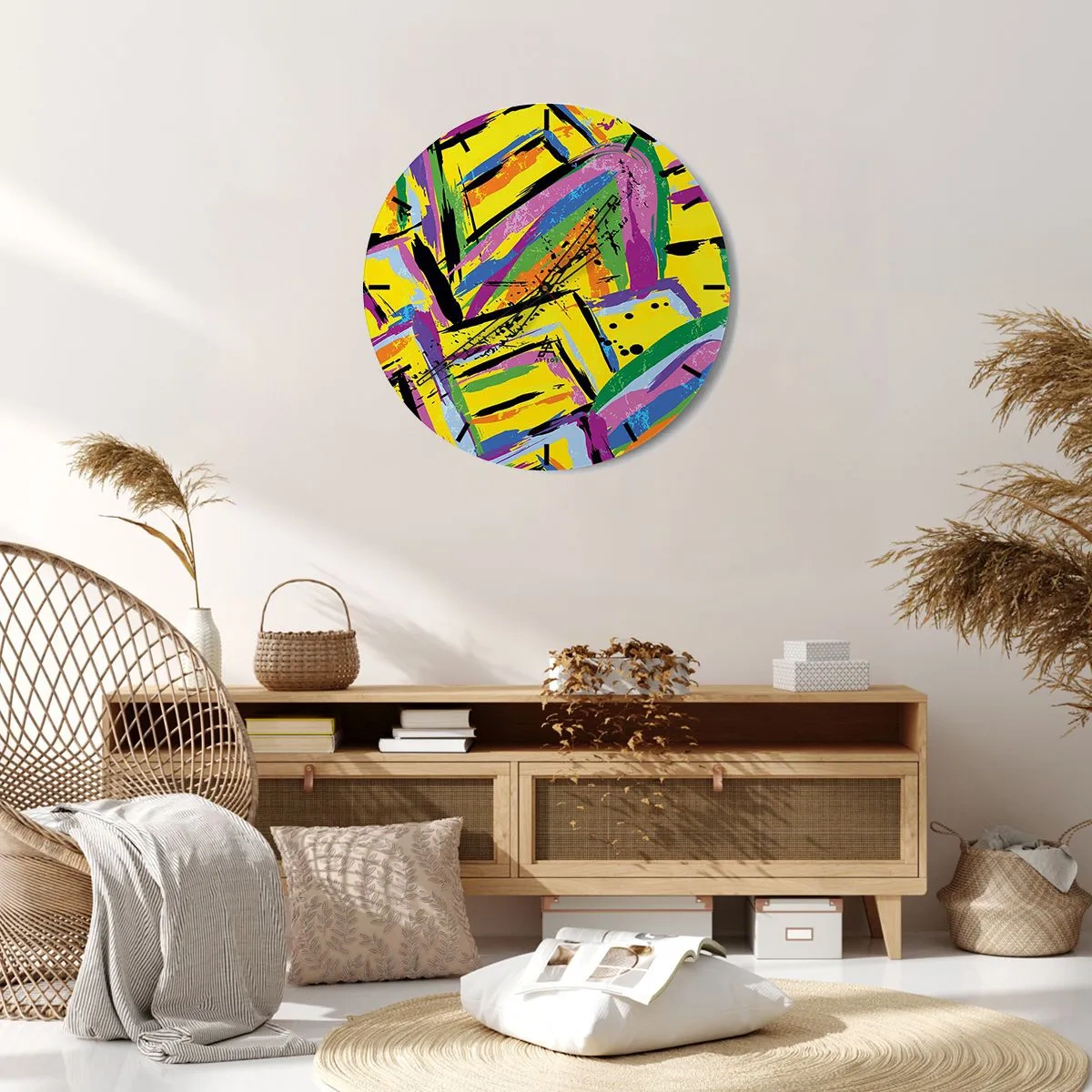 Horloge murale - Pendule murale - Jusqu'à ce qu'il crie de joie - 30x30 cm