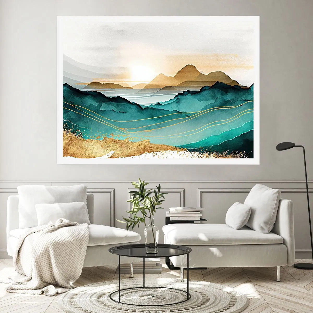 Affiche - Poster - Au frontière de l’abstraction – paysage - 91x61 cm