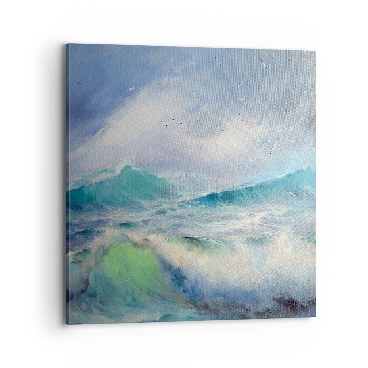 Impression sur toile - Image sur toile - "Le tourbillon hurlait de triomphe..." - 70x70 cm