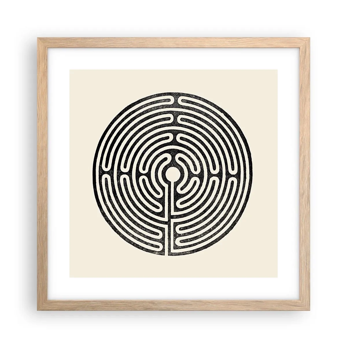 Affiche dans un chêne clair - Poster - Ordre mystérieux - 40x40 cm
