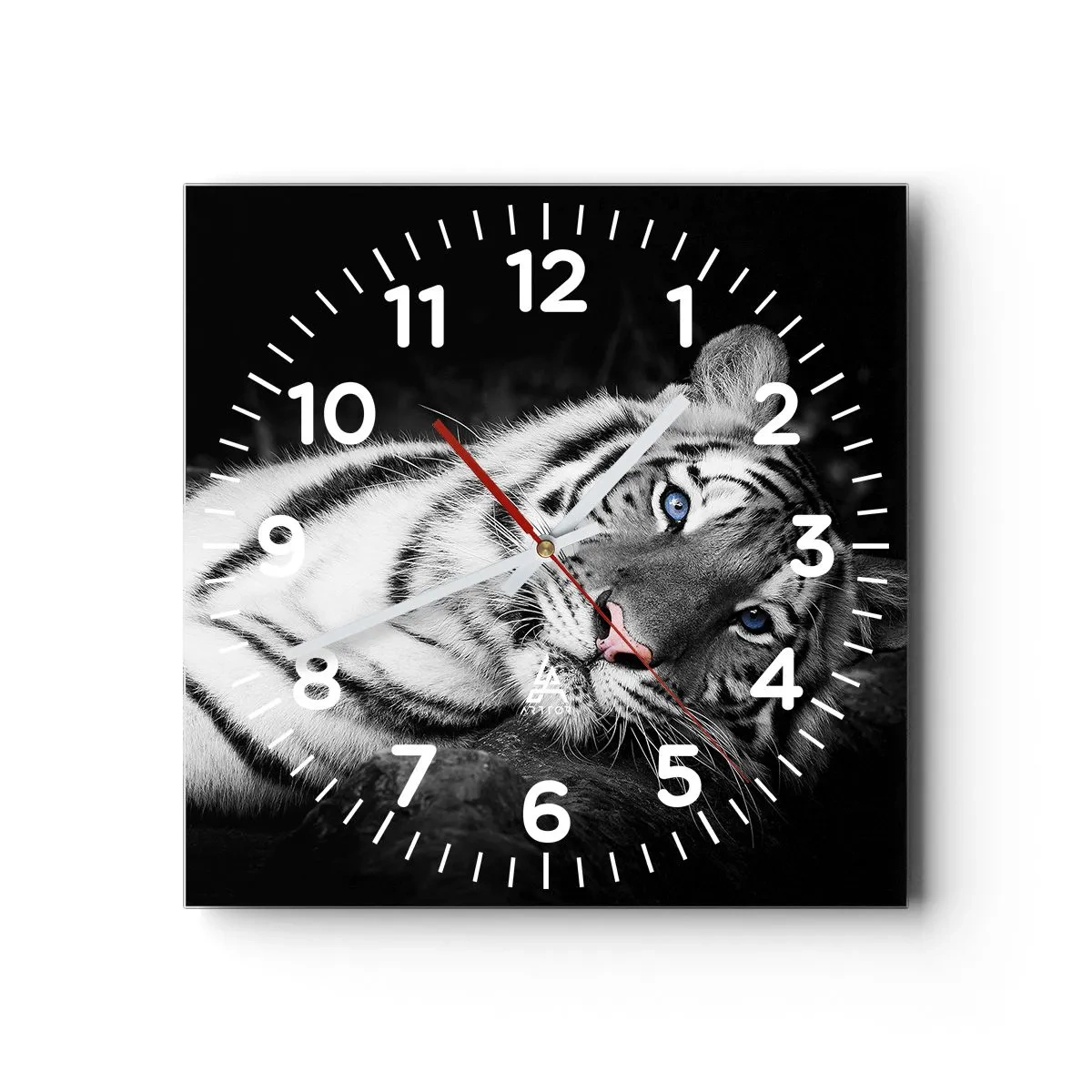 Horloge murale - Pendule murale - Sauvagerie et paix - 40x40 cm