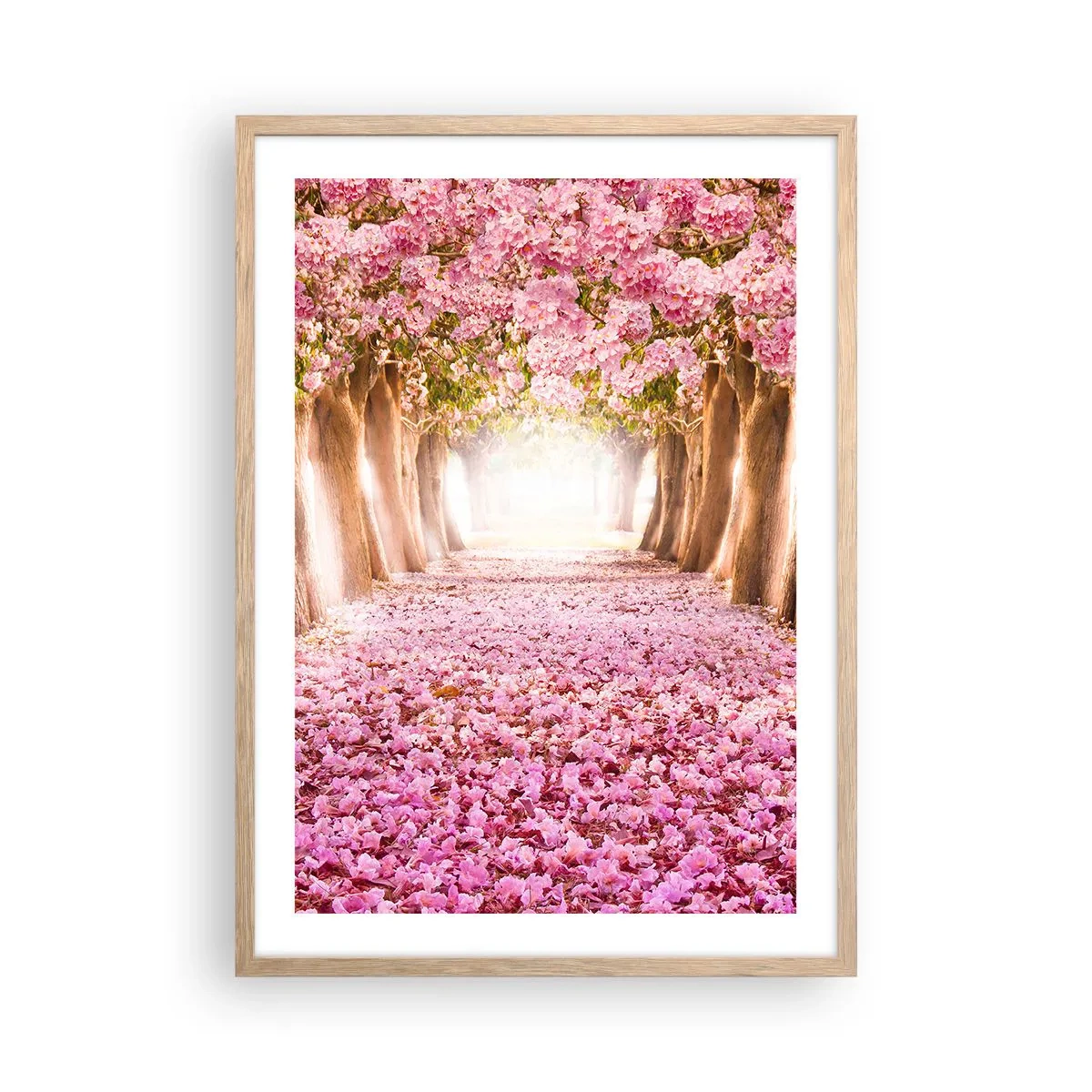 Affiche dans un chêne clair - Poster - La route du paradis - 50x70 cm