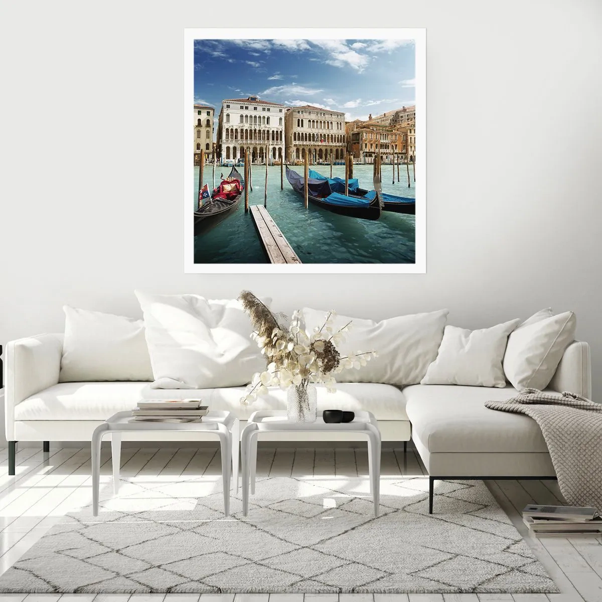 Affiche - Poster - Palace bleu ciel - 50x50 cm