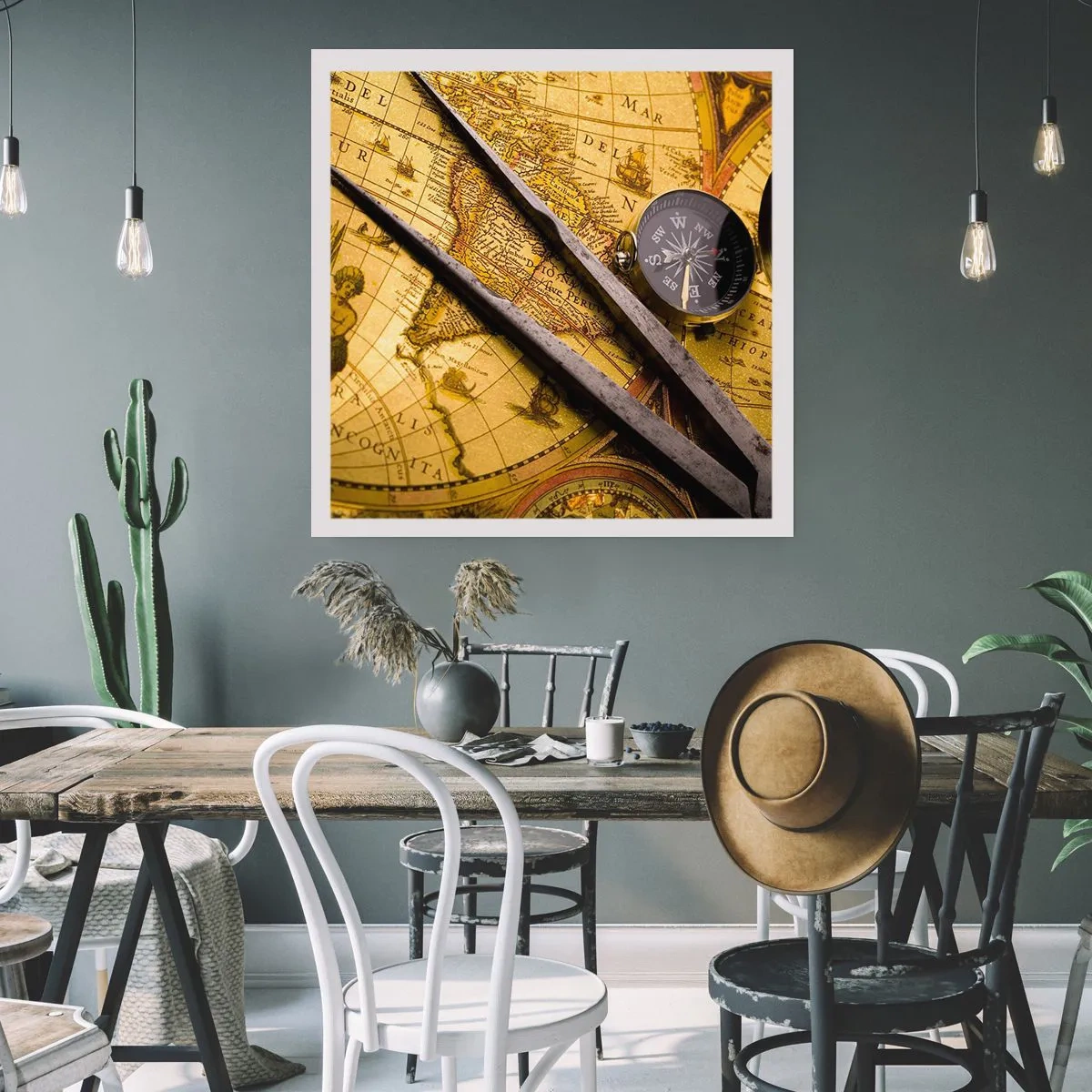 Affiche - Poster - Où sont ces trésors? - 30x30 cm