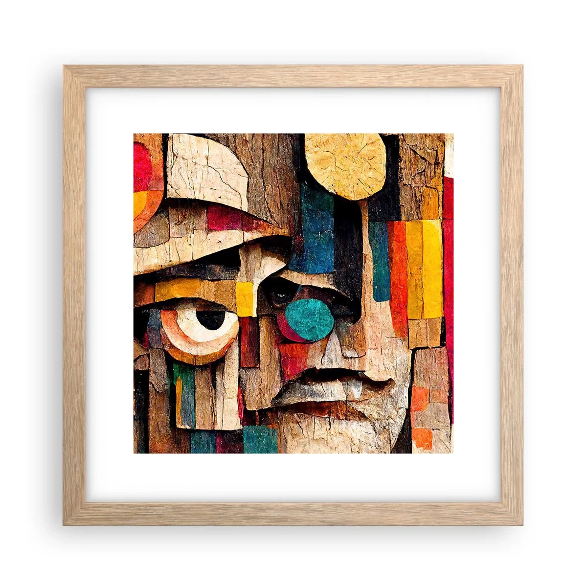 Affiche dans un chêne clair - Poster - Je te vois… - 30x30 cm