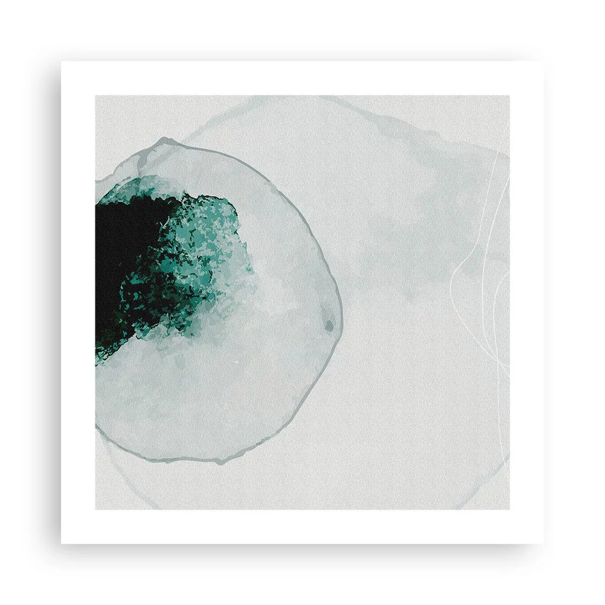 Affiche - Poster - Dans une goutte d'eau - 50x50 cm