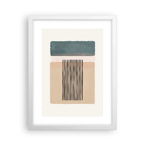 Affiche dans un cadre blanc - Poster - Tout est en ordre - 30x40 cm