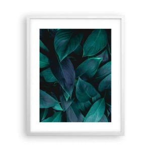 Affiche dans un cadre blanc - Poster - le vert lui-même - 40x50 cm