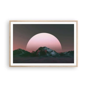 Affiche dans un chêne clair - Poster - Dans une galaxie voisine - 91x61 cm