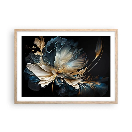 Affiche dans un chêne clair - Poster - Fleur de fougère de conte de fées - 70x50 cm