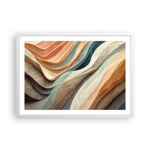 Affiche dans un cadre blanc - Poster - Le moment avant le changement - 70x50 cm