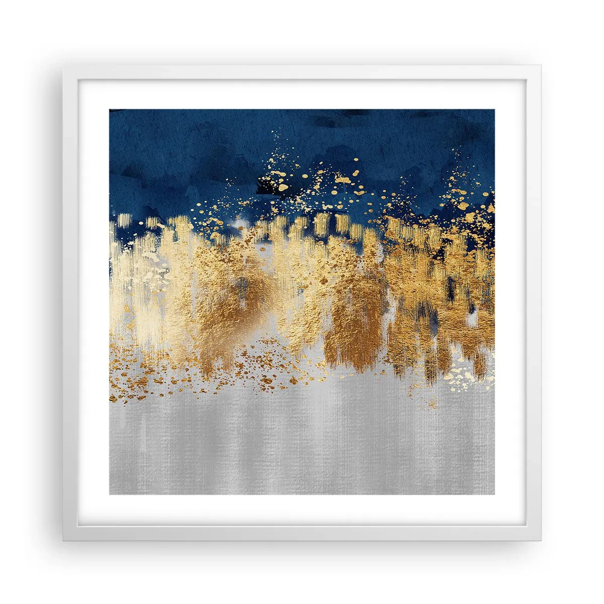 Affiche dans un cadre blanc - Poster - Une composition moderne et pétillante - 50x50 cm
