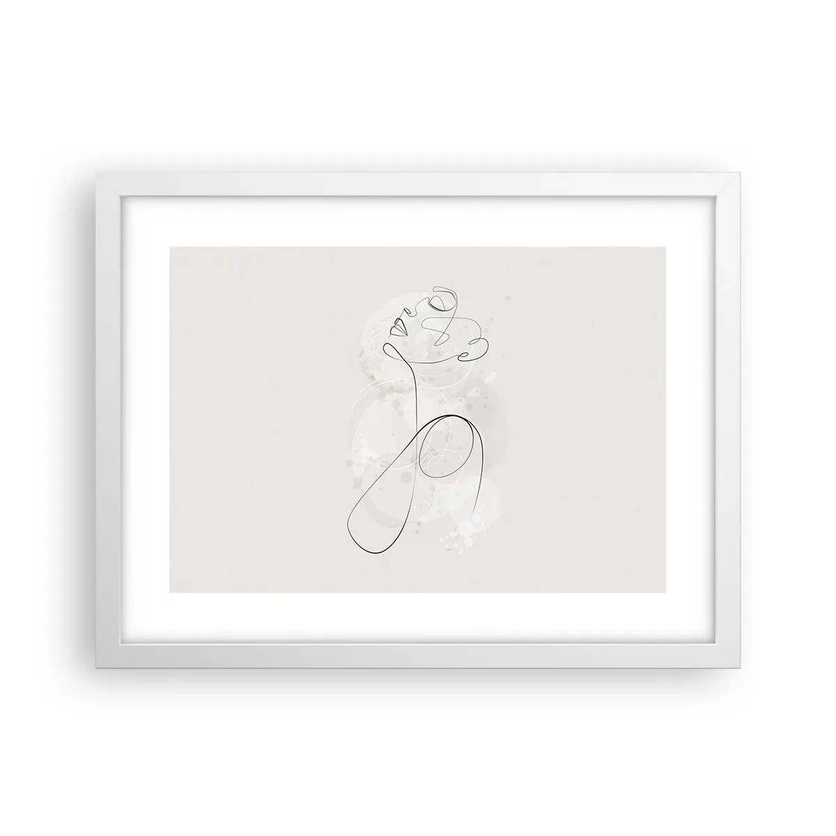 Affiche dans un cadre blanc - Poster - Spirale de beauté - 40x30 cm