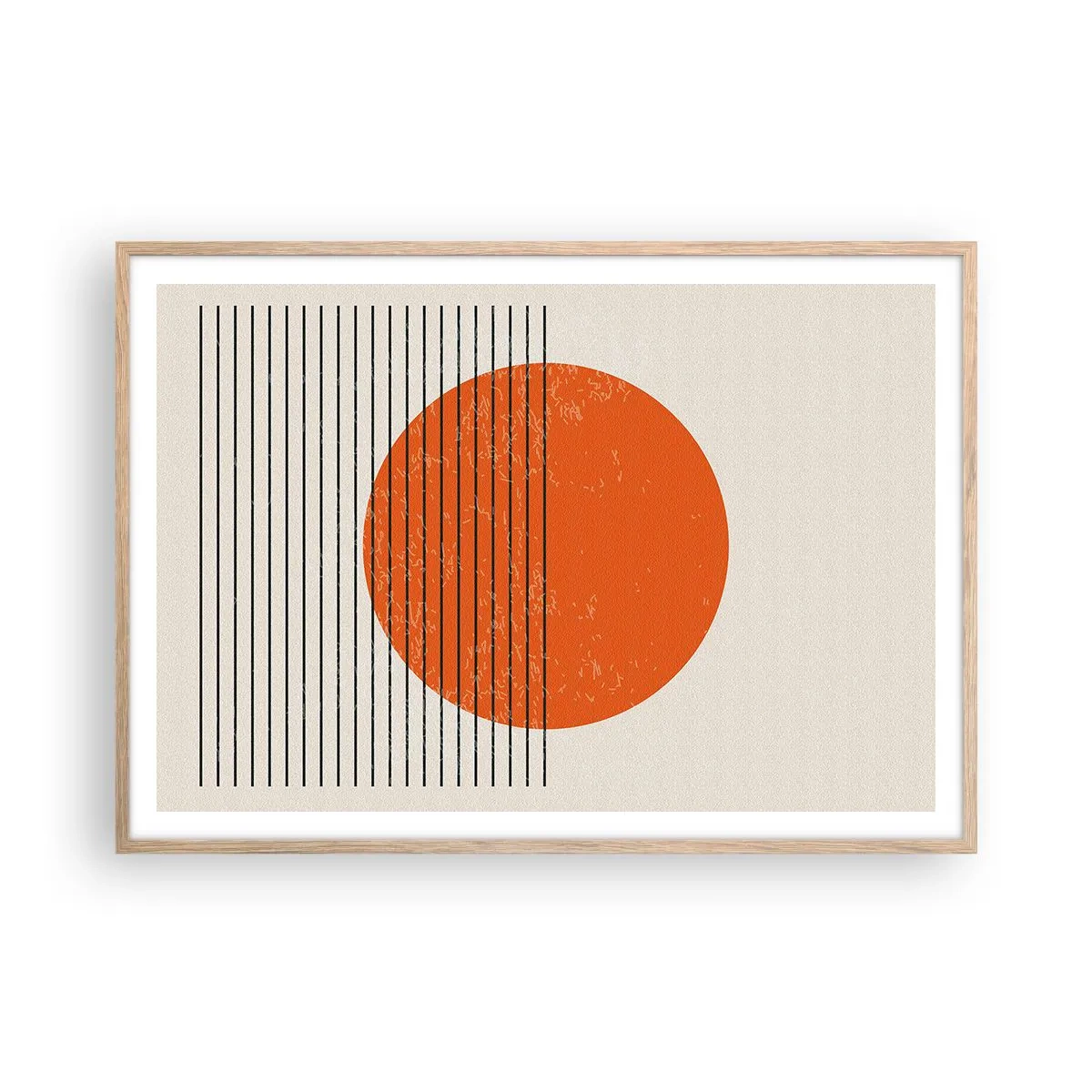 Affiche dans un chêne clair - Poster - Toujours le soleil - 100x70 cm