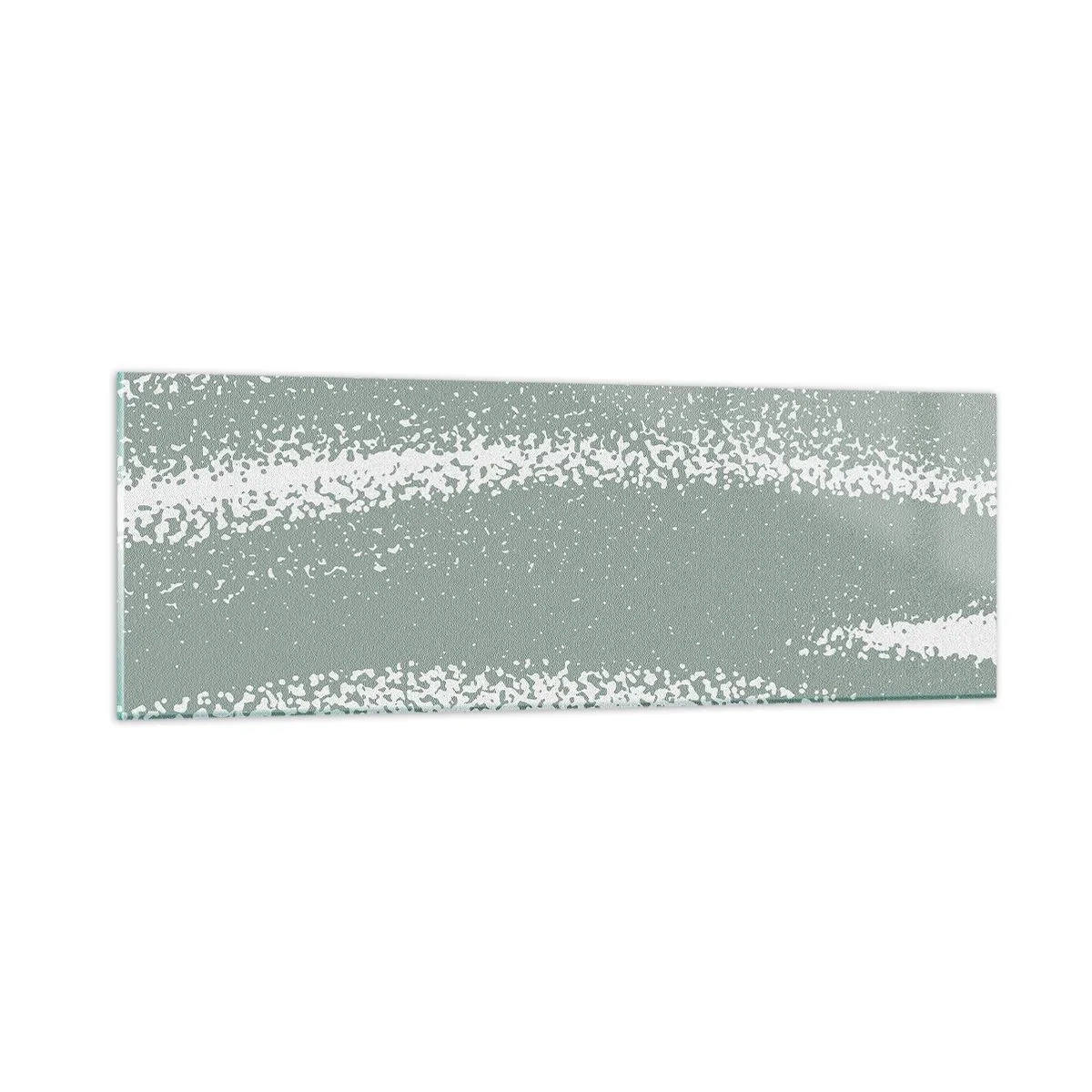 Impression sur verre - Image sur verre - Abstraction dans un climat hivernal - 90x30 cm