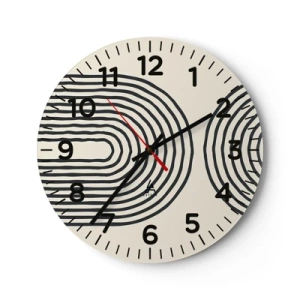 Horloge murale - Pendule murale - Dans un instant... - 30x30 cm