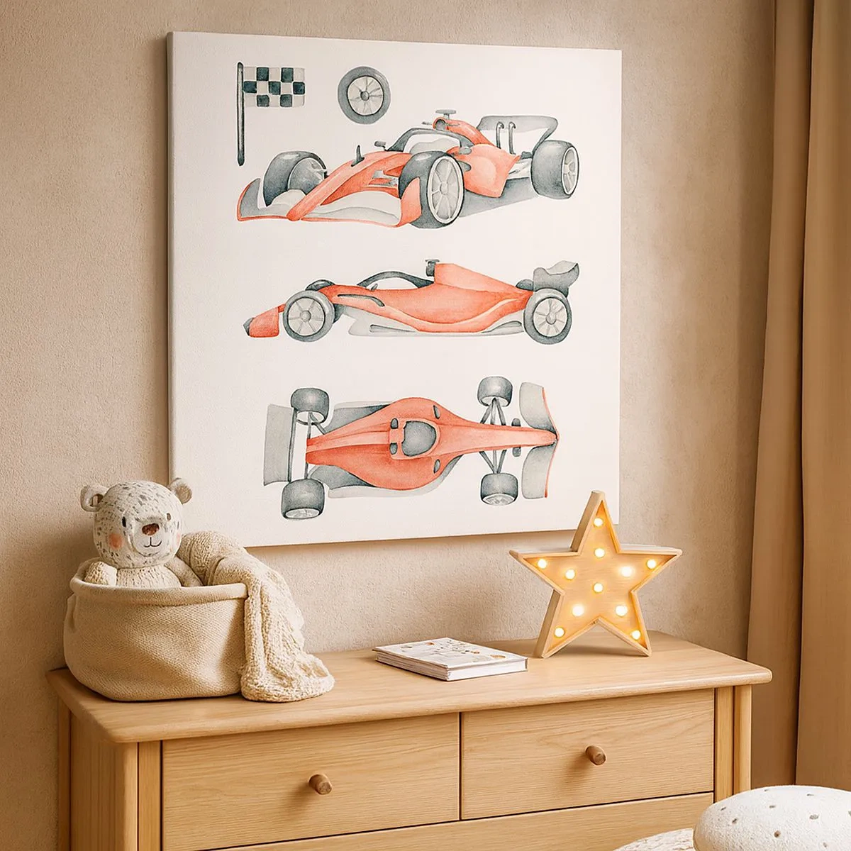 Impression sur toile - Image sur toile - poursuis ton rêve - 30x30 cm