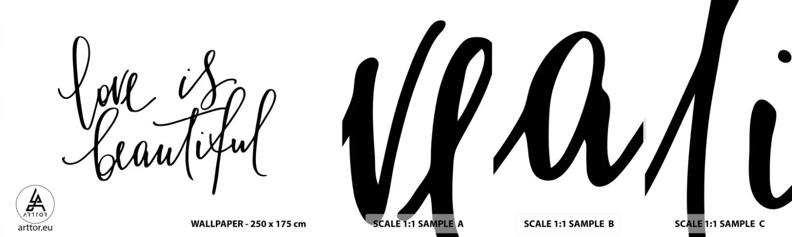 Échantillon de Papier Peint Autocollant Deluxe Sticker - Lire et répéter - Typographie, Affirmation, Maxime - 100x30 cm