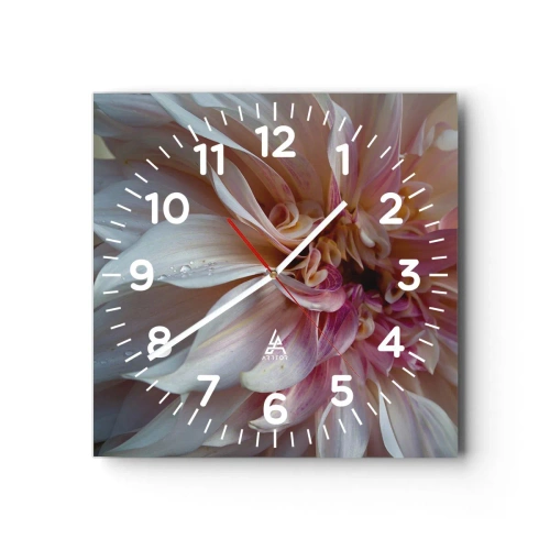 Horloge murale - Pendule murale - Fraîcheur fleurissante - 40x40 cm