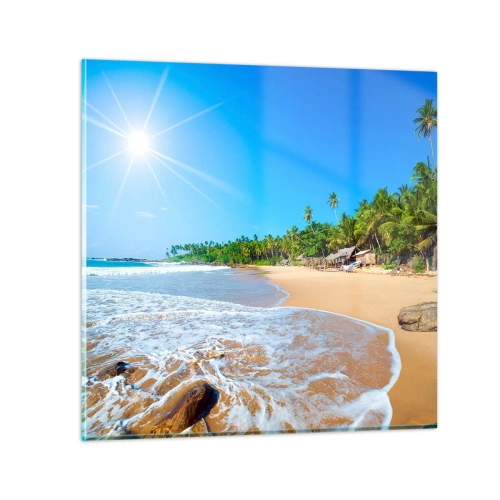 Impression sur verre - Image sur verre - Un endroit exotique pour vous - 40x40 cm