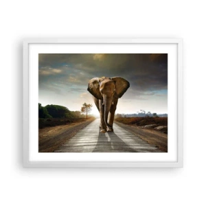 Affiche dans un cadre blanc - Poster - Et pas du tout en porcelaine - 50x40 cm