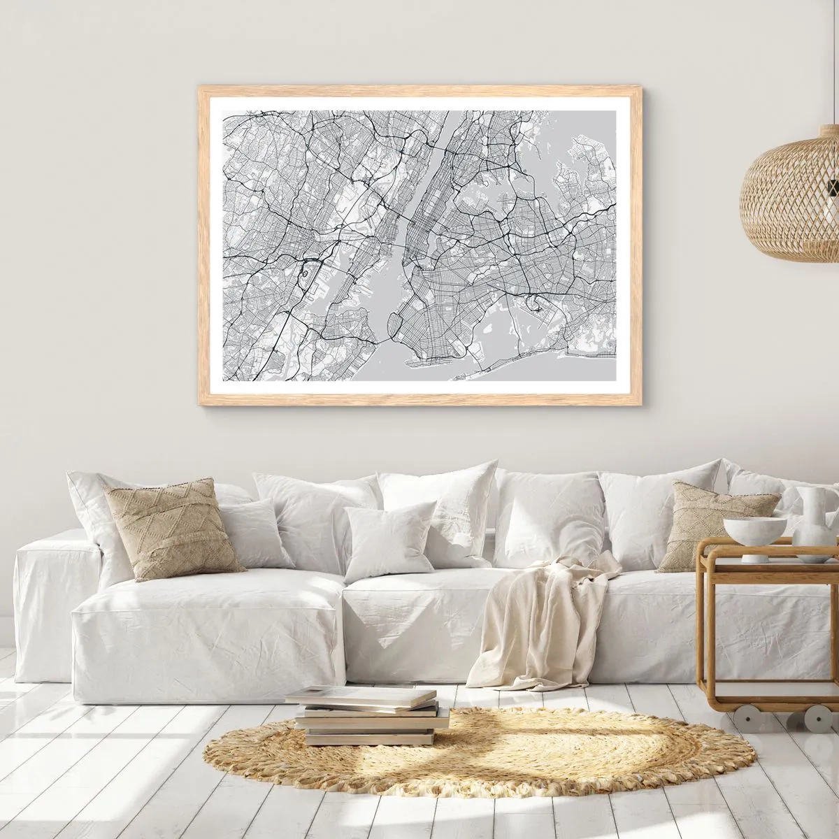 Affiche dans un chêne clair - Poster - Anatomie de la métropole - 40x30 cm